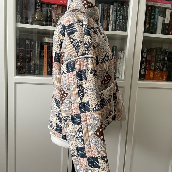 Quilted Patchwork Spring Jacket - Multicolor - Picture 2 of 3